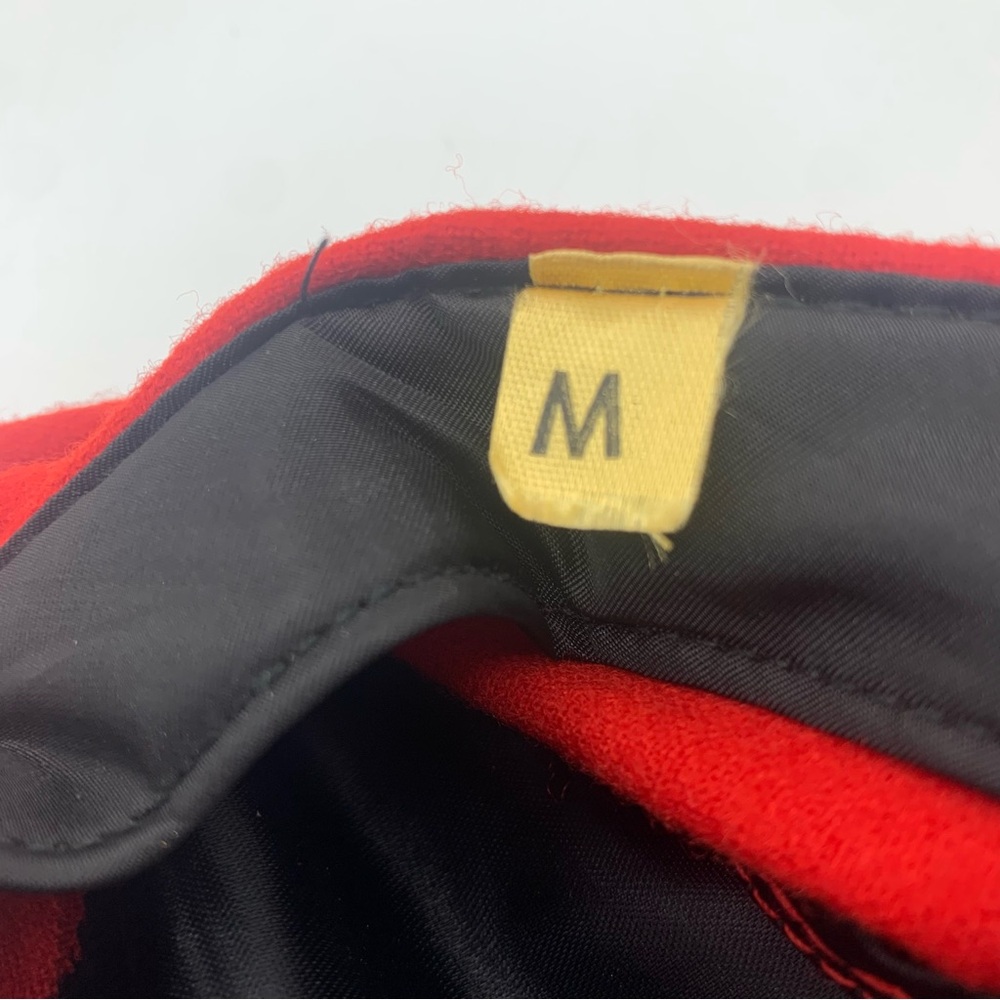 Vintage Pendleton Red Wool Newsboy Cap M Made in USA - Picture 5 of 10
